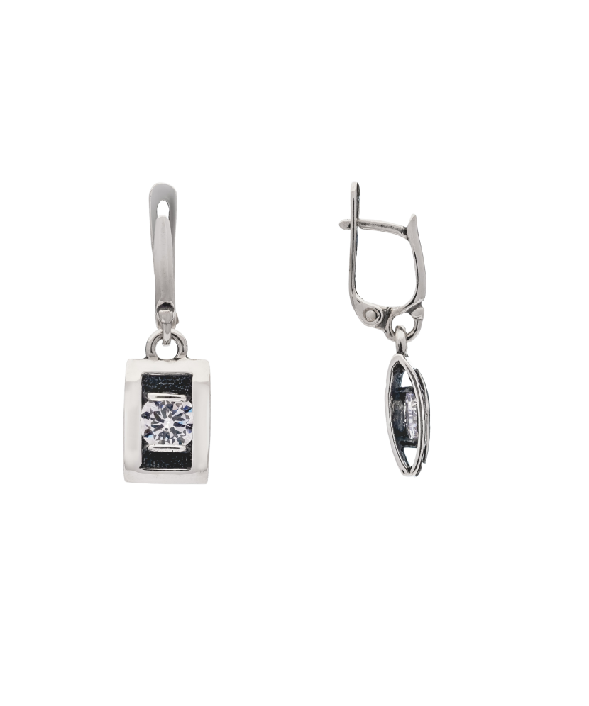 Sidabriniai auskarai su cirkoniu  - Goldinga