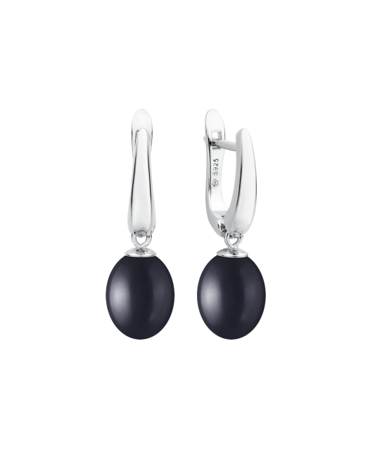 Sterling silver earrings with pearls