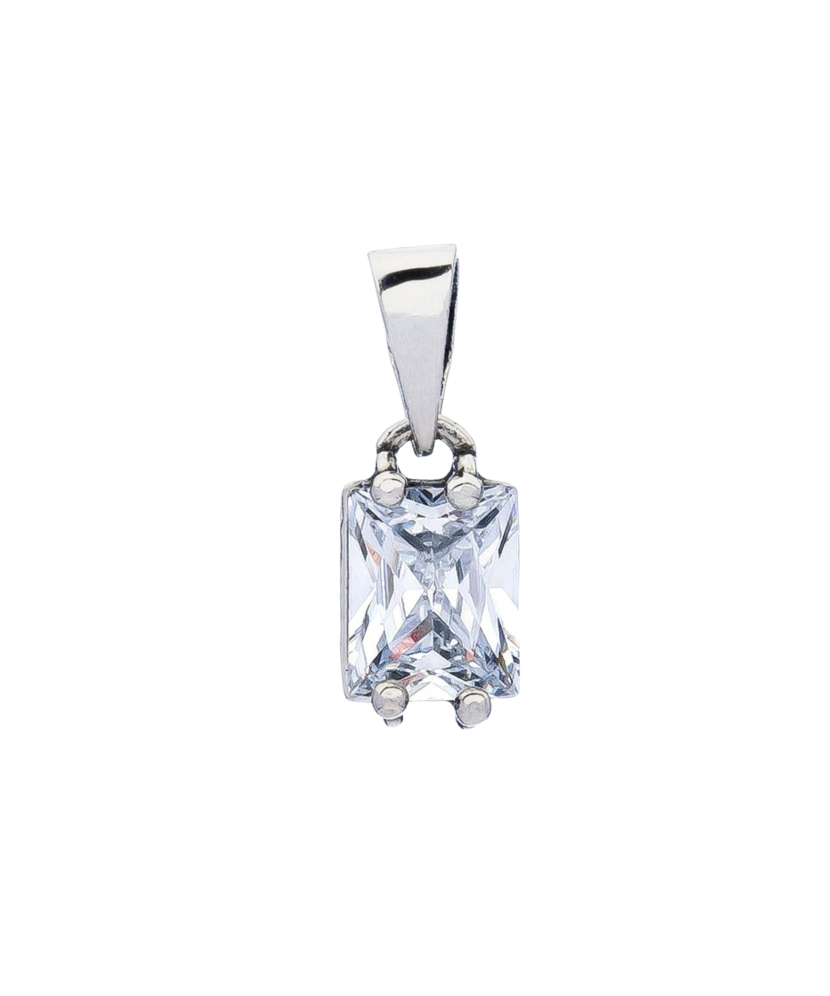 Sterling silver pendant with zirconium