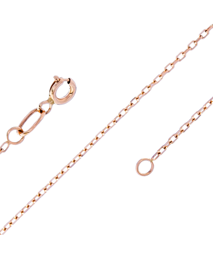 Solid gold chain "Anchor" 0.7mm