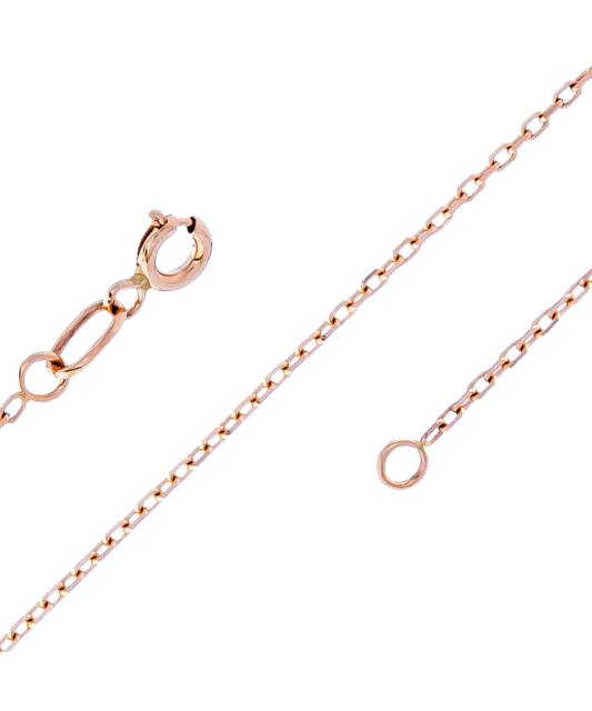 Solid gold chain "Anchor" 0.7mm