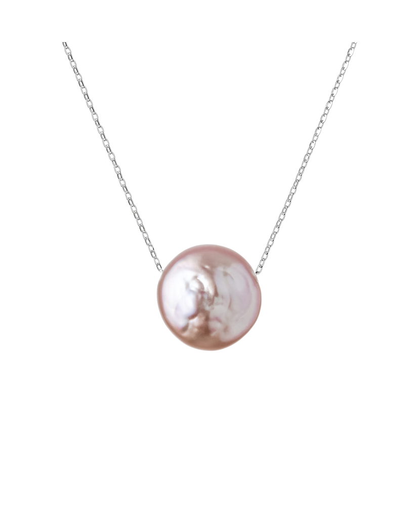 Sterling silver chain with pearl pendant