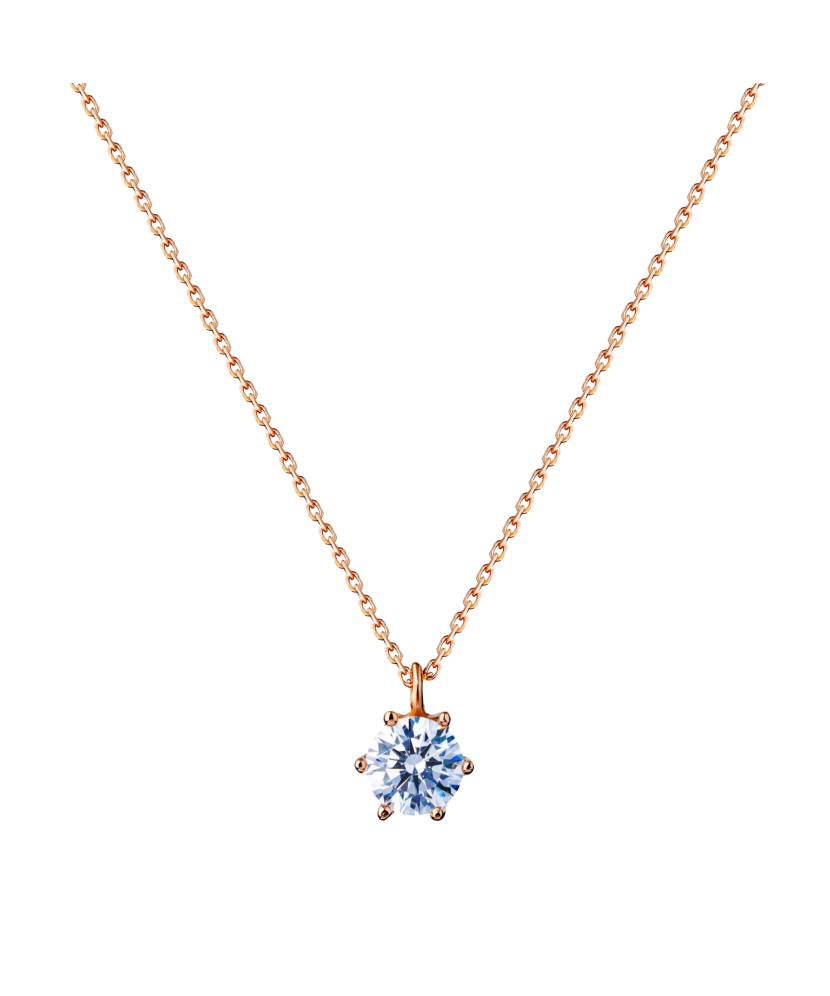 Auksinė grandinėlė su cirkonio pakabuku  - Goldinga