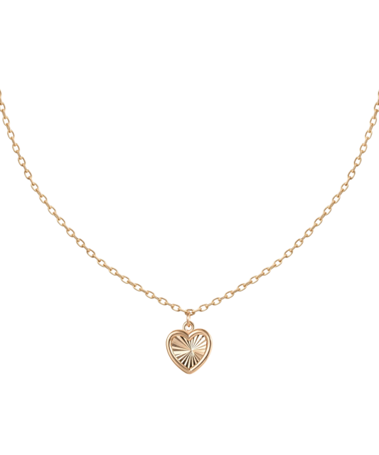Gold chain with pendant "heart"