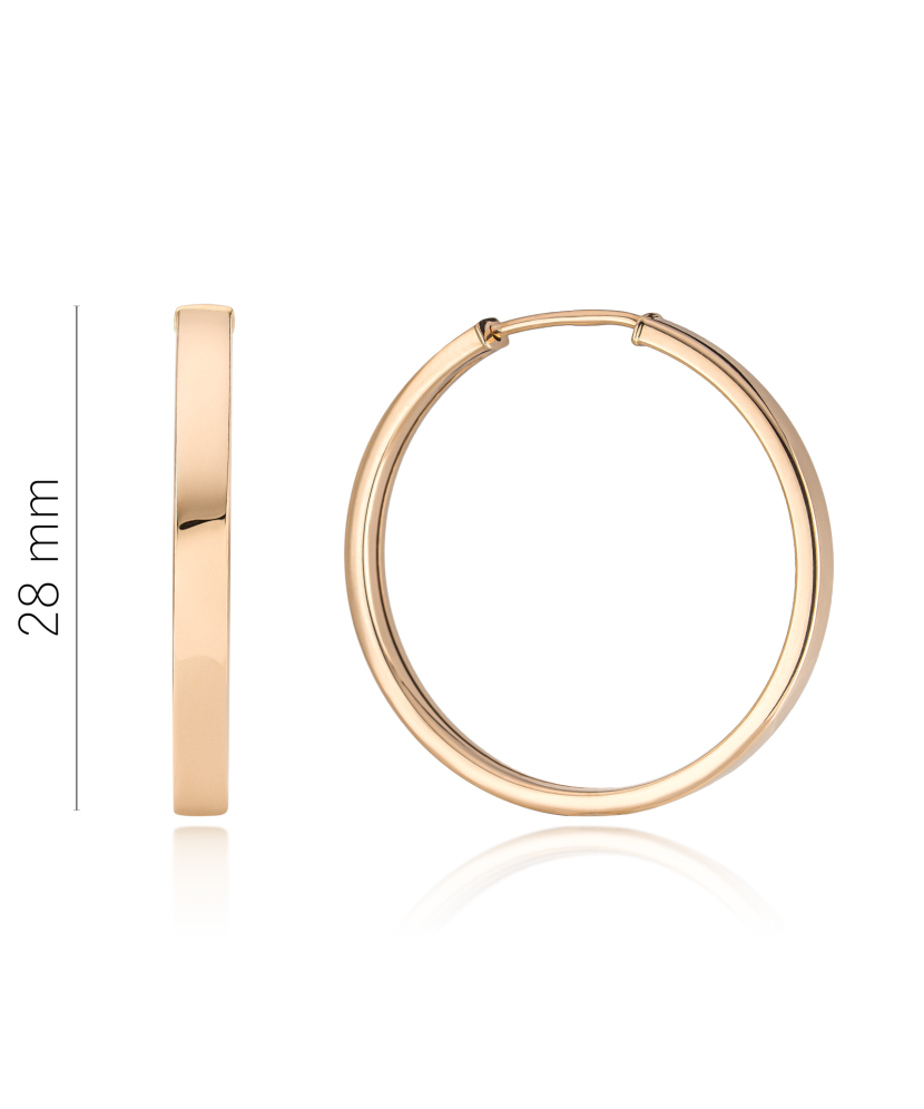 Kultaiset korvakorut 28mm