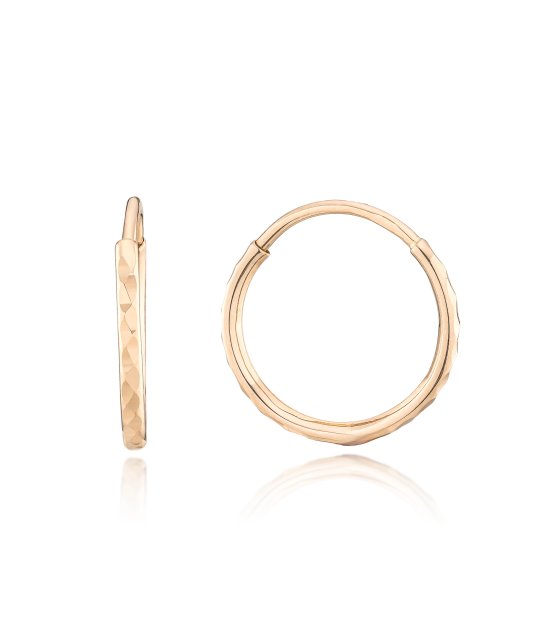 Kultaiset rengaskorvakorut 13m