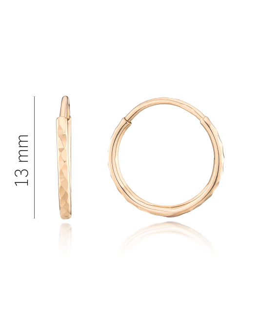 Kultaiset rengaskorvakorut 13m