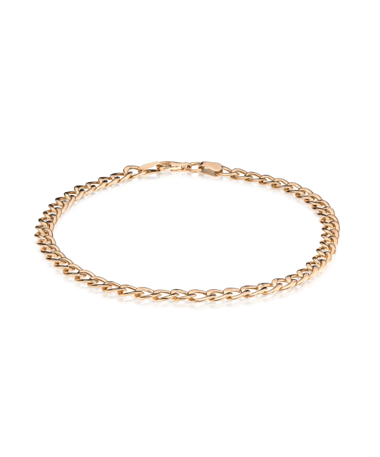 Gold bracelet "Curb"