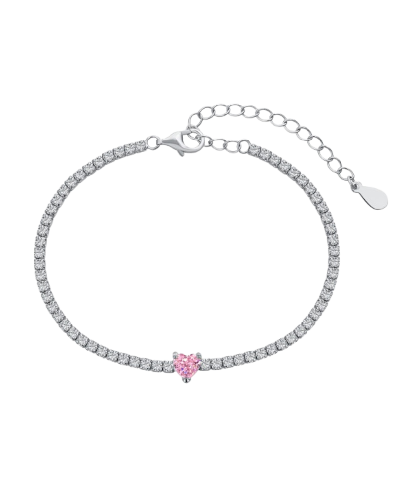 Sterling Silver bracelet with zircons