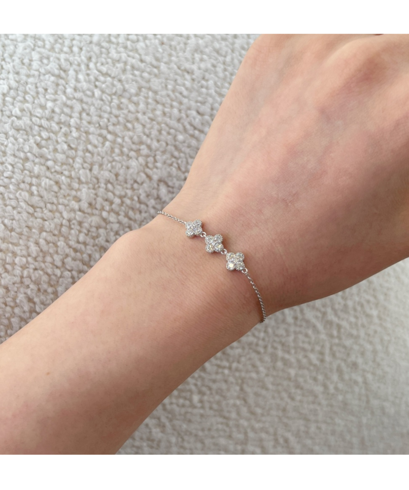 Sterling Silver bracelet with zircons