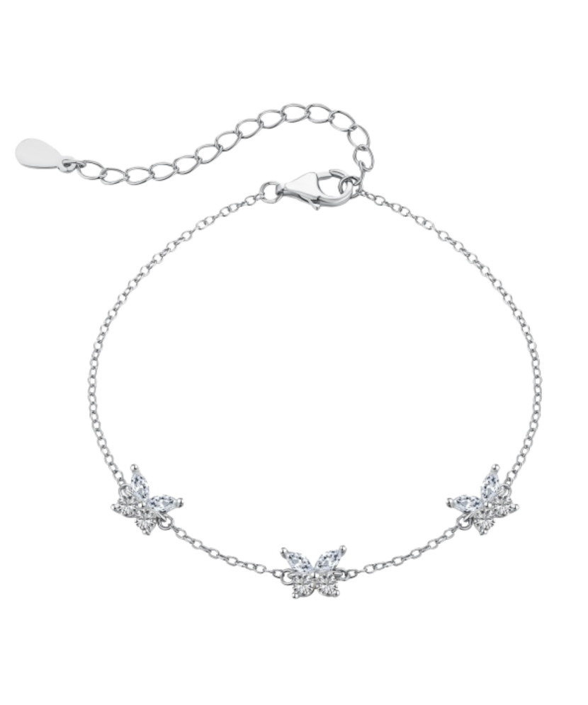 Sterling Silver bracelet with zircons