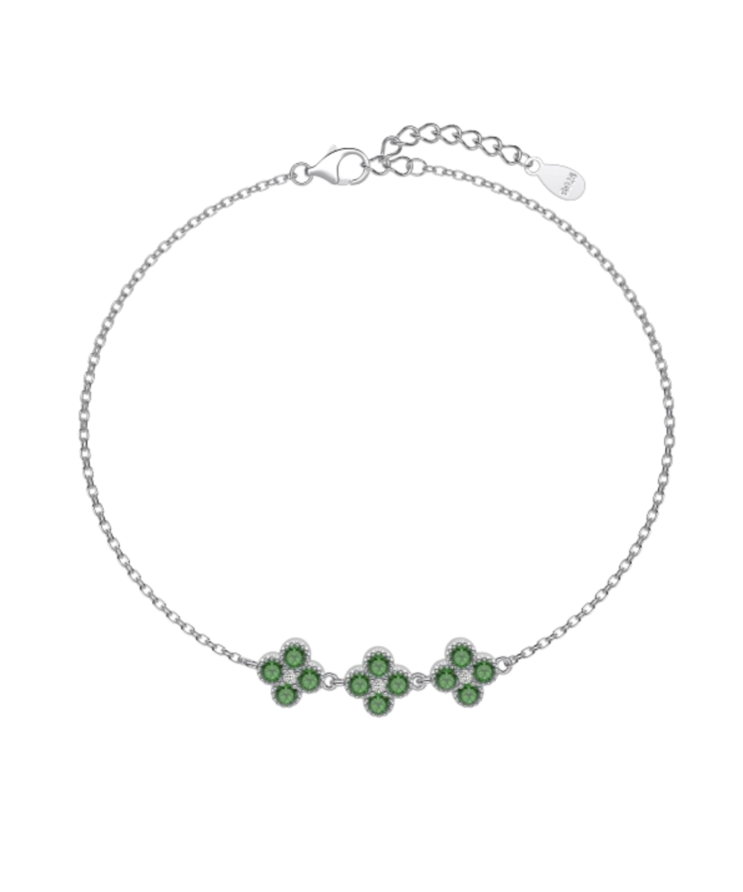 Sterling Silver bracelet with zircons