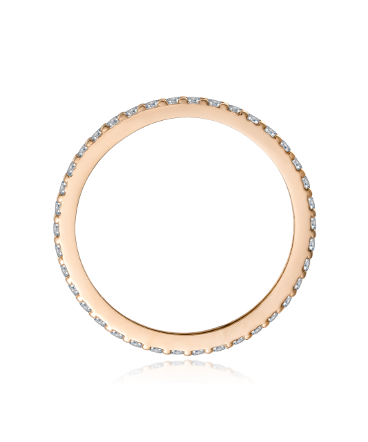 Gold ring with zircons