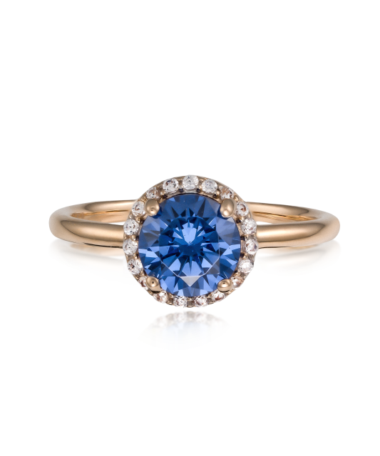 Kultasormus zirkoneilla