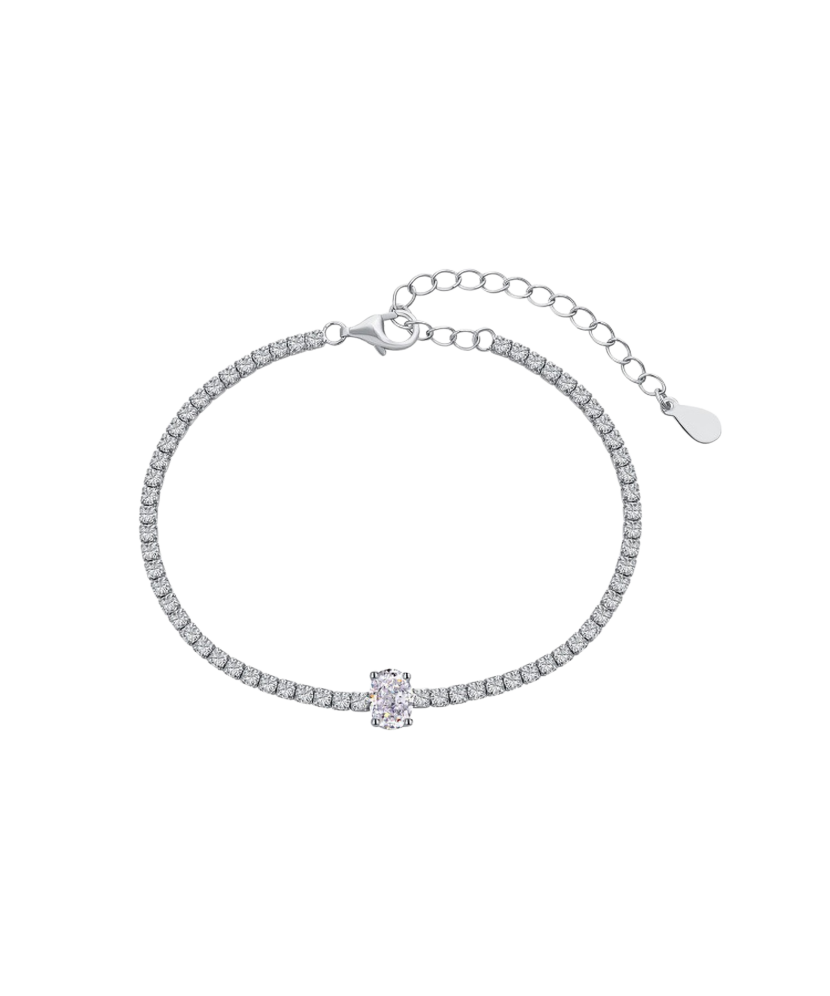 sidabrinė apyrankė su cirkoniais