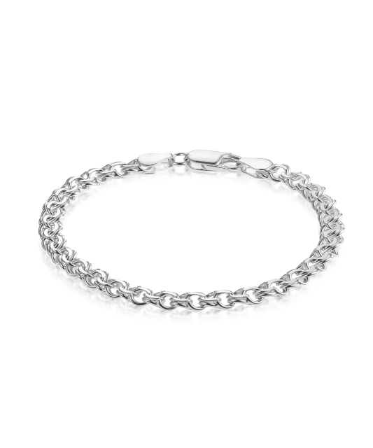 Sterling Silver bracelet "Bismark" 5.2mm
