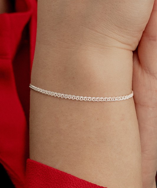 Sterling Silver bracelet "Mona Liza" 2.3mm