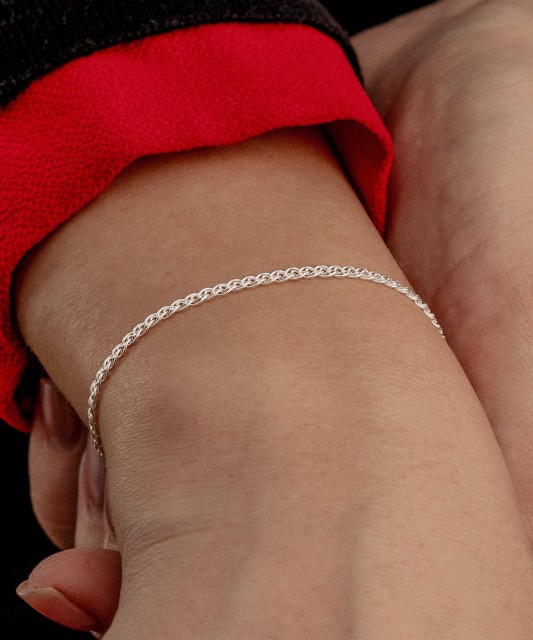 Sterling Silver bracelet "Mona Liza" 2.3mm