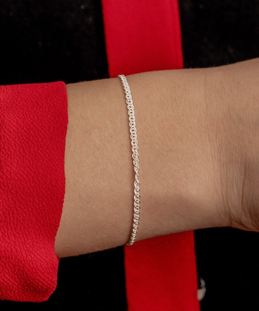 Sterling Silver bracelet "Mona Liza" 2.3mm