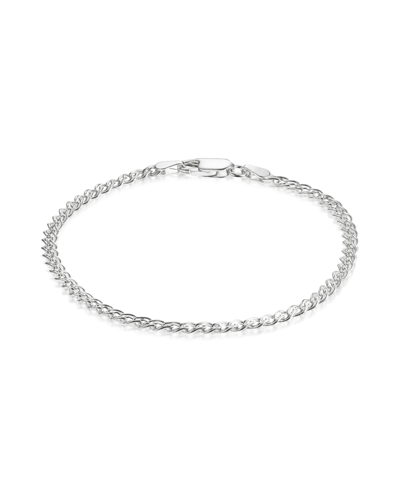 Hopeinen rannekoru "Mona Liza" 3.1mm