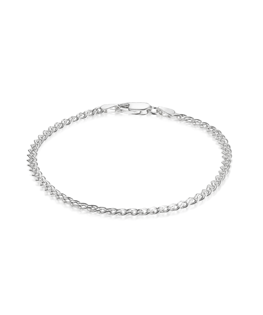 Hopeinen rannekoru "Mona Liza" 3.1mm