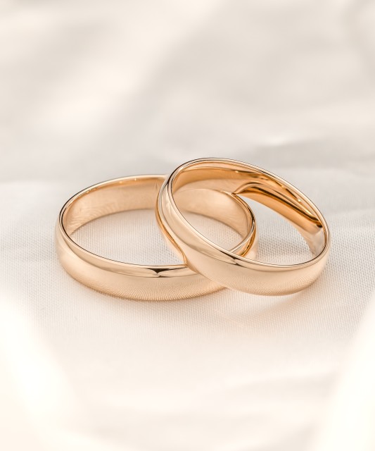 Gold wedding ring 3mm - 9K