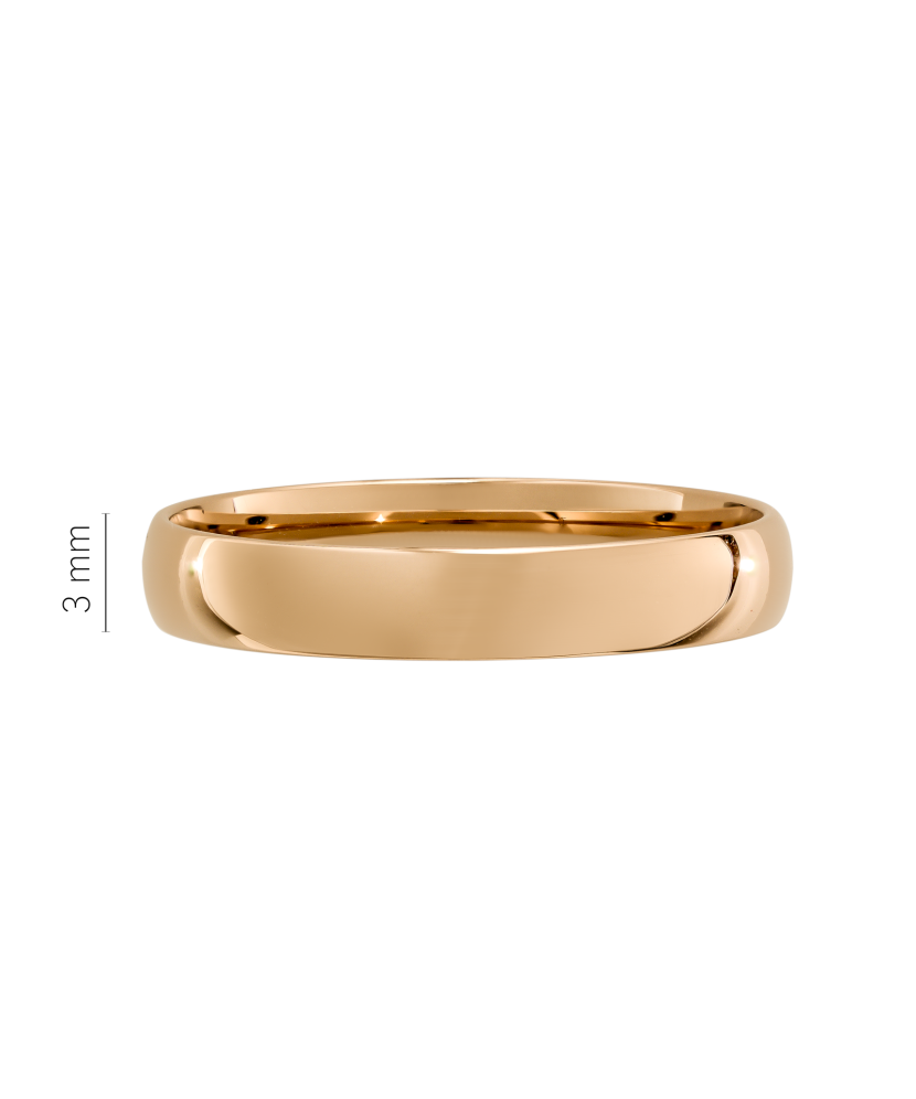 Gold wedding ring 3mm - 375 gold