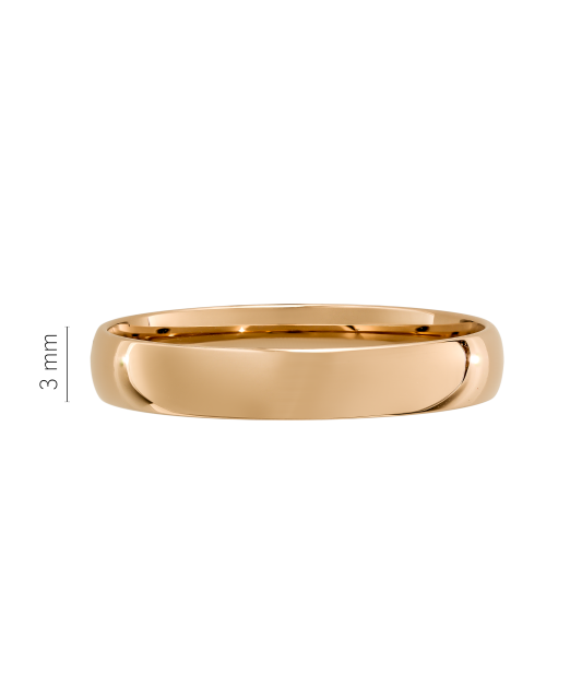 Gold wedding ring 3mm