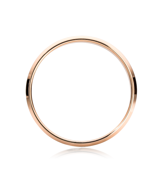 Kultainen vihkisormus 4.5mm mukavuudella - 375 pitoisuus