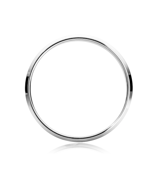 Valkokultainen vihkisormus 4.5mm mukavuudella