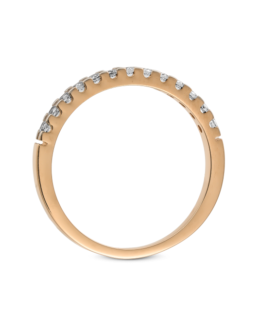 Gold ring with zircons