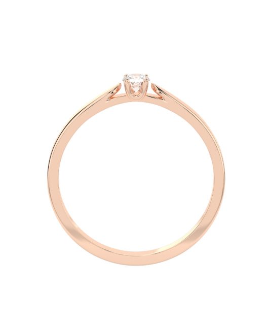 Gold ring with diamond