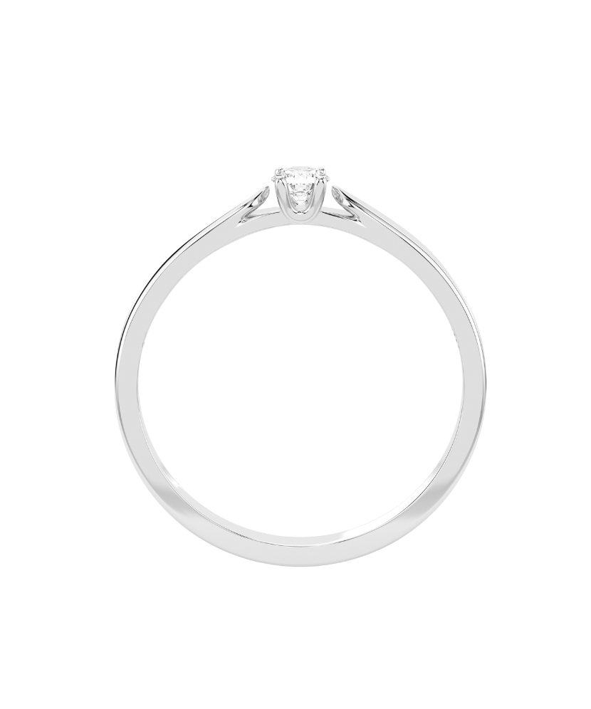 Gold ring with diamond