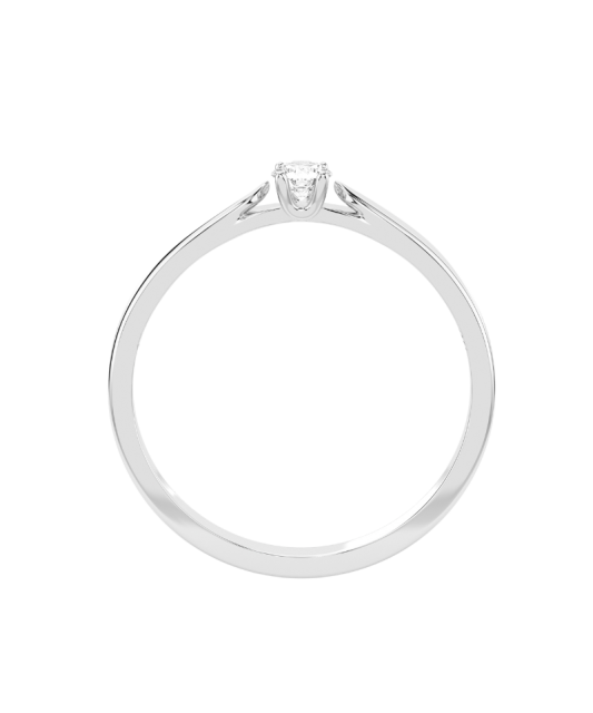 Gold ring with diamond