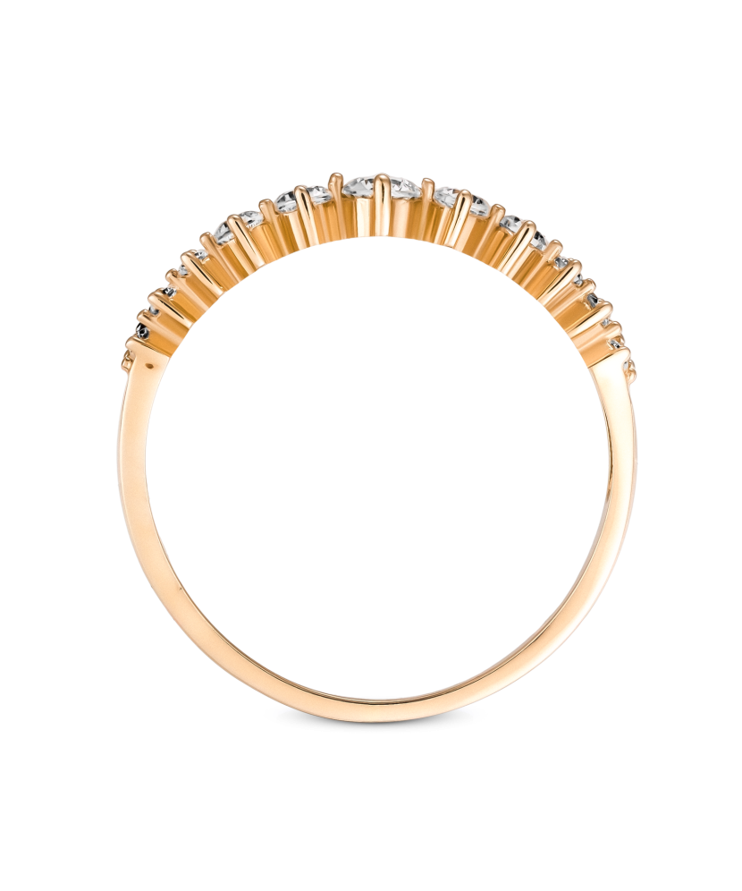 Kultasormus zirkoneilla