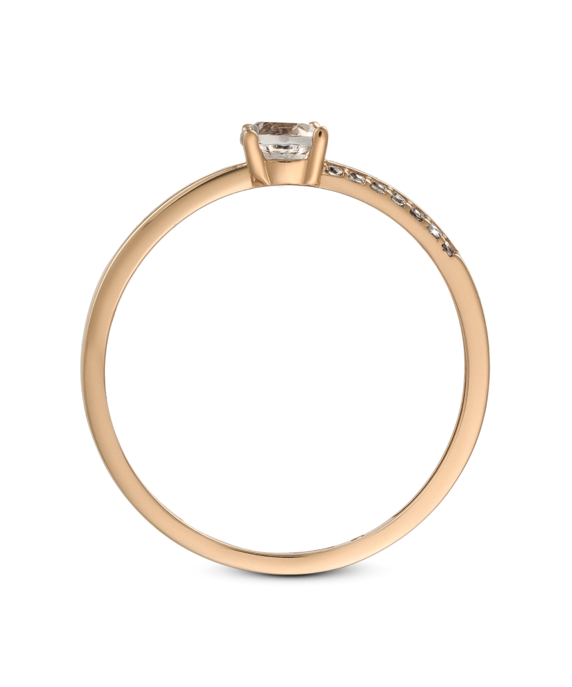 Kultasormus zirkoneilla