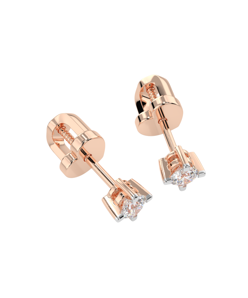 Kultaiset korvakorut timanteilla