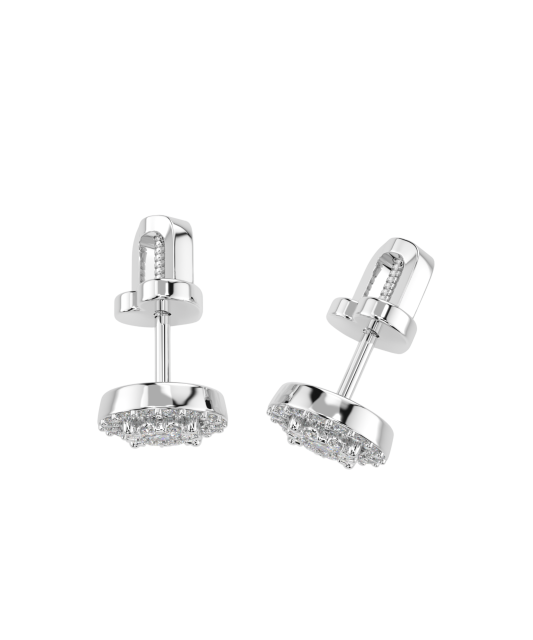 White gold earrings with diamonds