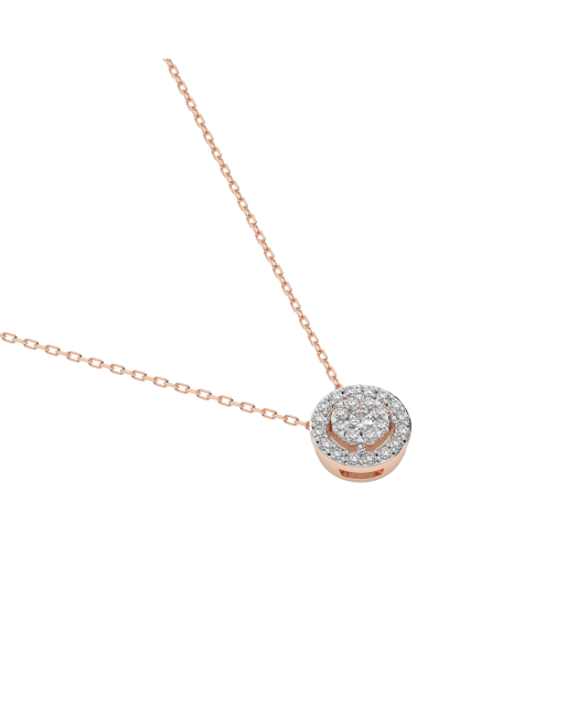 Gold chain with diamond pendant