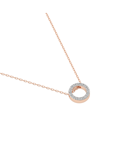 Gold chain with diamond pendant