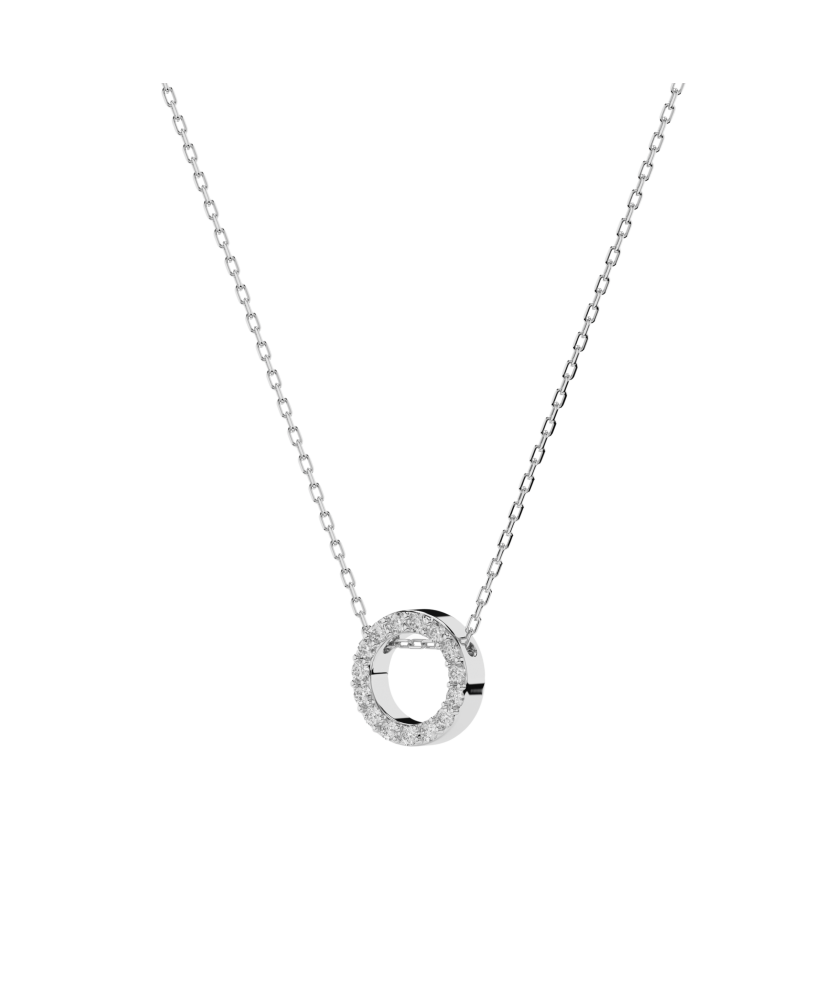 Gold chain with diamond pendant