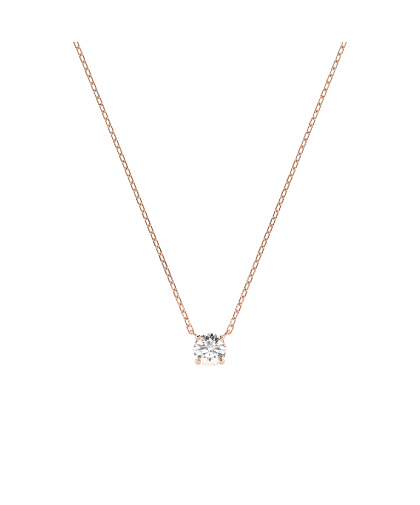 Gold chain with diamond pendant