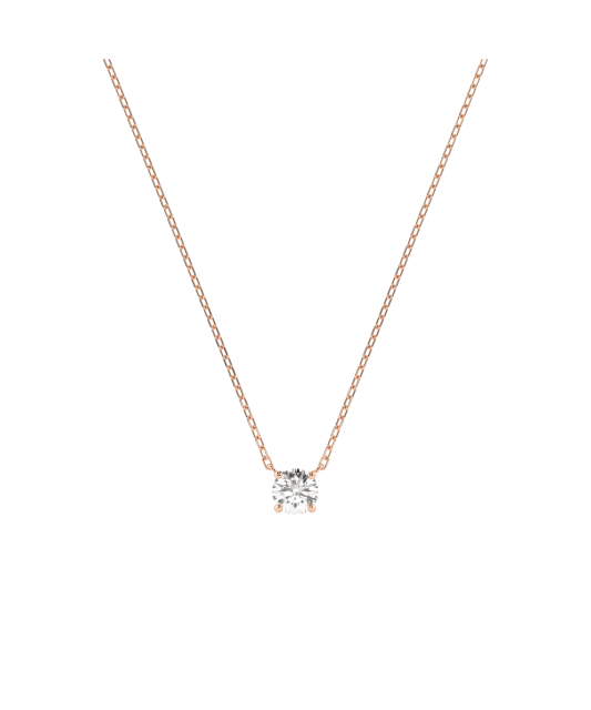Gold chain with diamond pendant