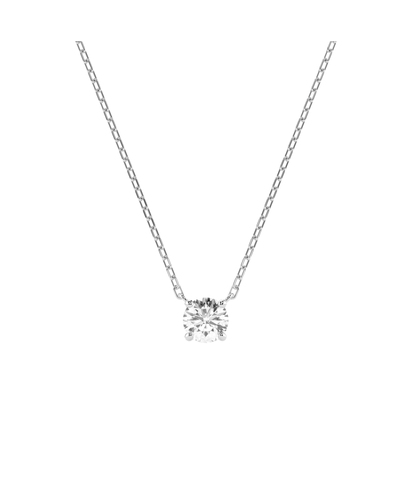 White Gold chain with diamond pendant