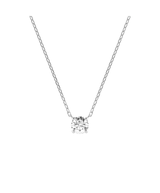 White Gold chain with diamond pendant
