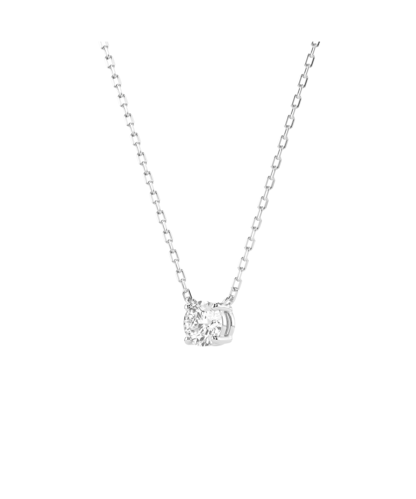 White Gold chain with diamond pendant