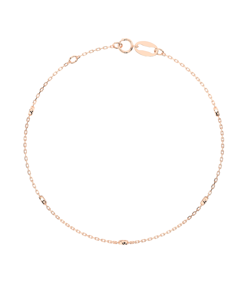 Gold bracelet with diamonds