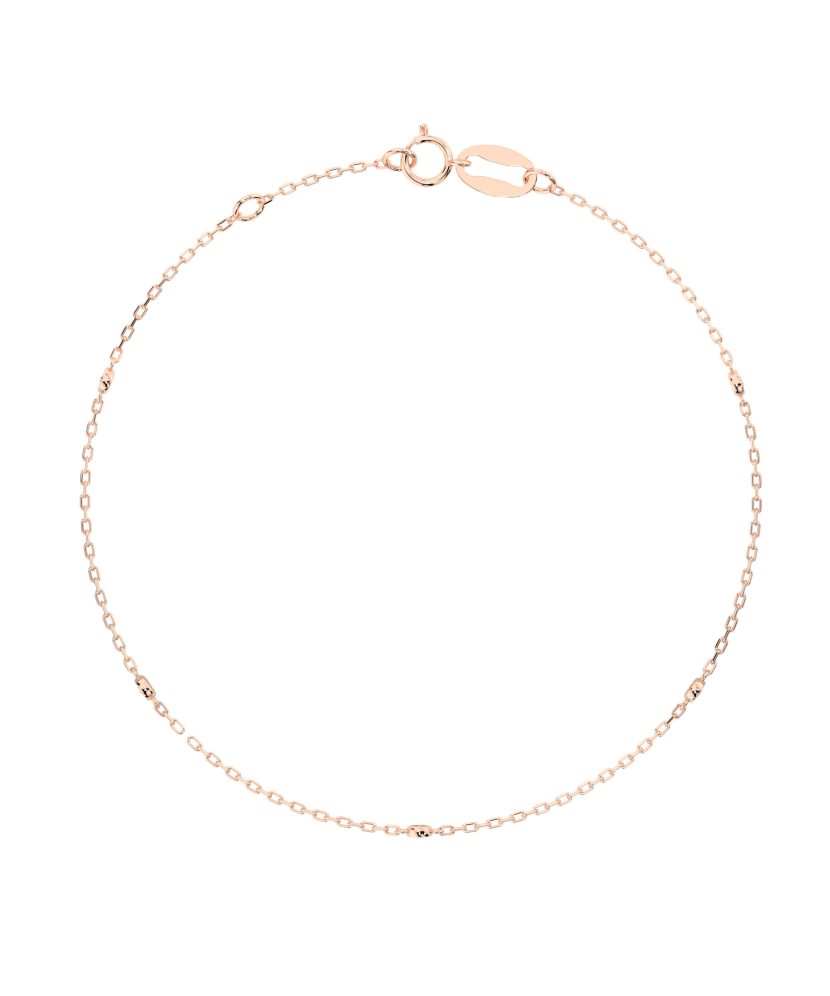Gold bracelet with diamonds