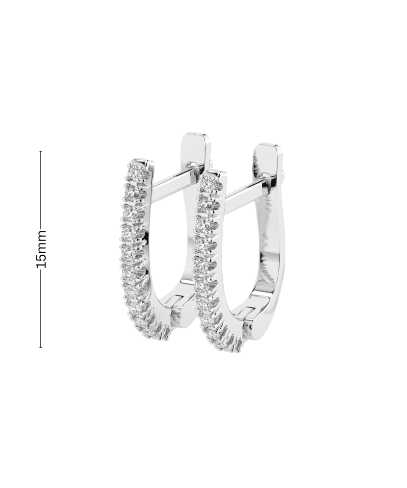 White Gold earrings with diamonds