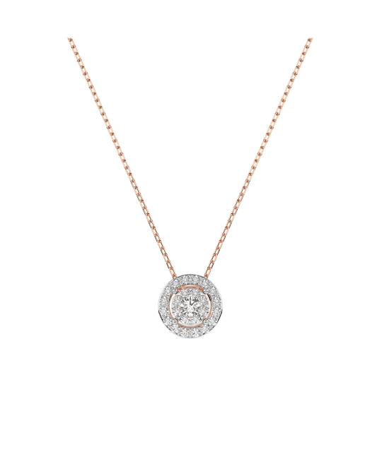 Gold chain with diamond pendant